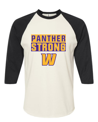 Wenatchee Panthers Strong #1 Women's Baseball T-Shirt