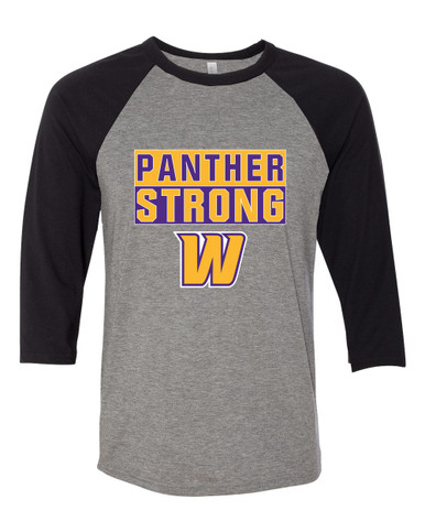 Wenatchee Panthers Strong #1 Men's Baseball T-Shirt
