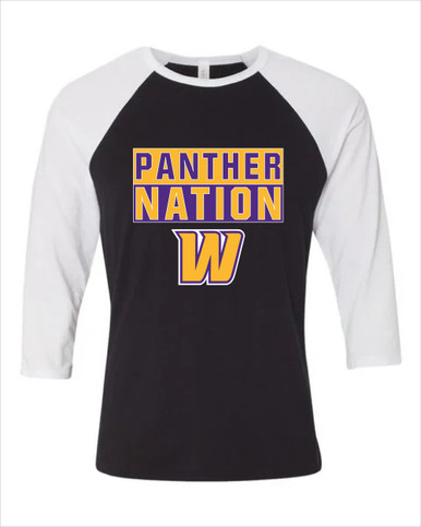 Wenatchee Panthers Nation #1 Women's Baseball T-Shirt