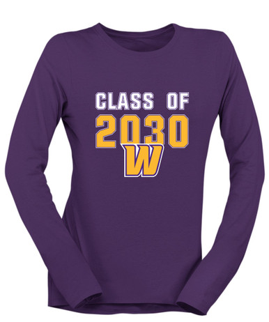 Wenatchee Panthers Class of 2030 Women's LS T-Shirt