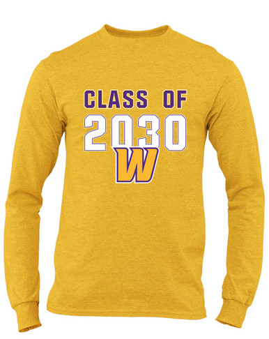 Wenatchee Panthers Class of 2030 Men's LS T-Shirt