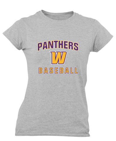 Wenatchee Panthers Baseball #1 Women's SS T-Shirt