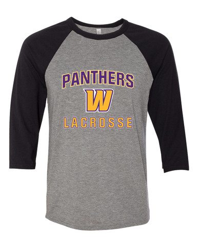 Wenatchee Panthers Lacrosse Men's Baseball T-Shirt