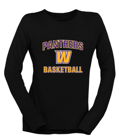 Wenatchee Panthers Basketball #1 Women's Premium LS T-Shirt