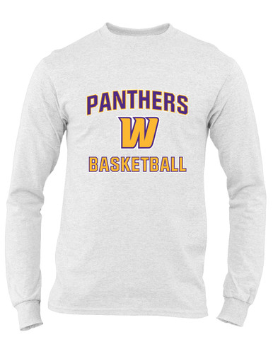 Wenatchee Panthers Basketball #1 Men's LS T-Shirt