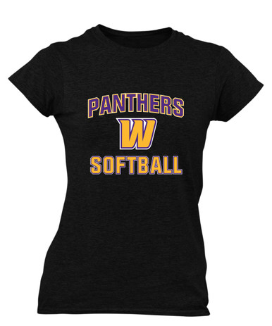 Wenatchee Panthers Softball #1 Women's Premium SS T-Shirt