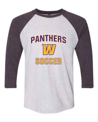 Wenatchee Panthers Soccer #1 Women's Baseball T-Shirt