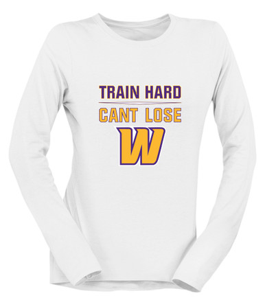 Wenatchee Panthers Train Hard, Can't Lose Women's Premium LS T-Shirt