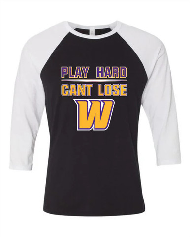 Wenatchee Panthers Play Hard, Can't Lose Men's Baseball T-Shirt