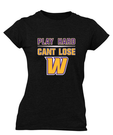 Wenatchee Panthers Play Hard, Can't Lose Women's SS T-Shirt