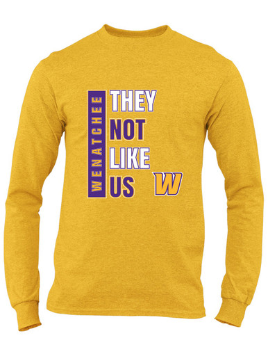 Wenatchee Panthers They Not Like Us #1 Men's LS T-Shirt