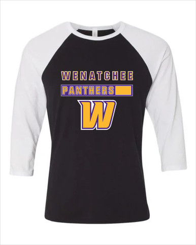 Wenatchee Panthers Mascot #7 Women's Baseball T-Shirt