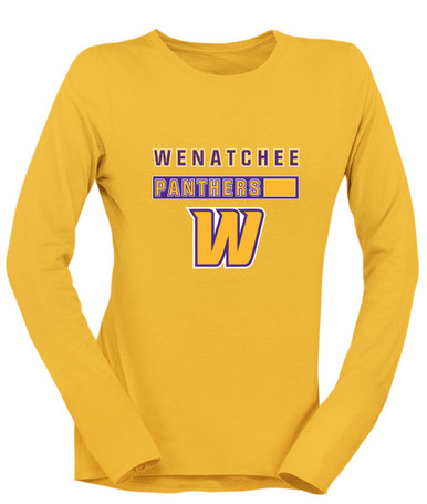 Wenatchee Panthers Mascot #7 Women's LS T-Shirt