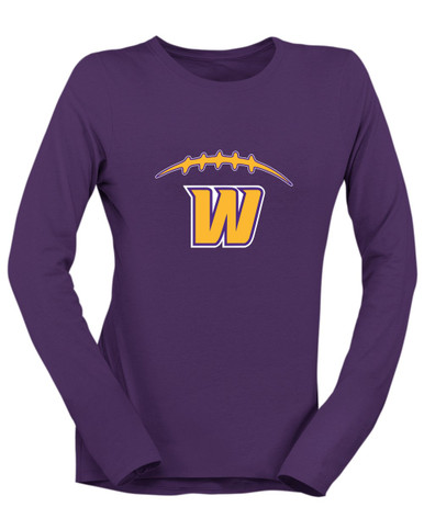 Wenatchee Panthers Football #2 Women's LS T-Shirt