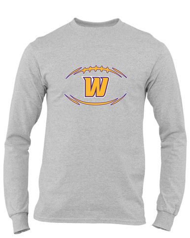 Wenatchee Panthers Football #3 Men's LS T-Shirt