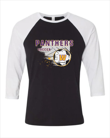 Wenatchee Panthers Soccer #2 Men's Baseball T-Shirt