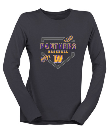 Wenatchee Panthers Baseball #2 Women's Premium LS T-Shirt