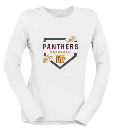 Wenatchee Panthers Baseball #2 Women's LS T-Shirt