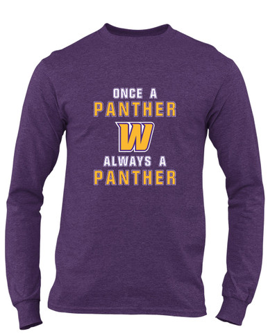 Wenatchee Panthers Once A Men's LS T-Shirt
