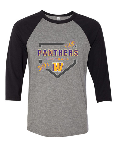 Wenatchee Panthers Softball #2 Women's Baseball T-Shirt