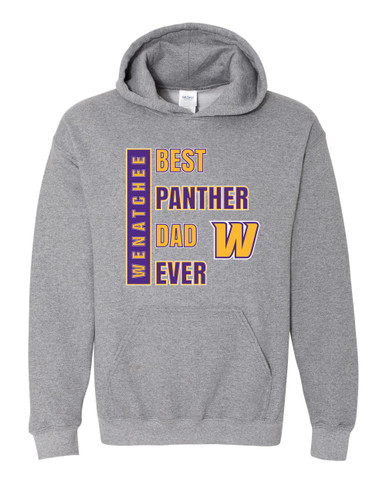Wenatchee Panthers Best Panther Dad Men's Hoodie