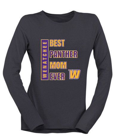 Wenatchee Panthers Best Panther Mom Women's LS T-Shirt