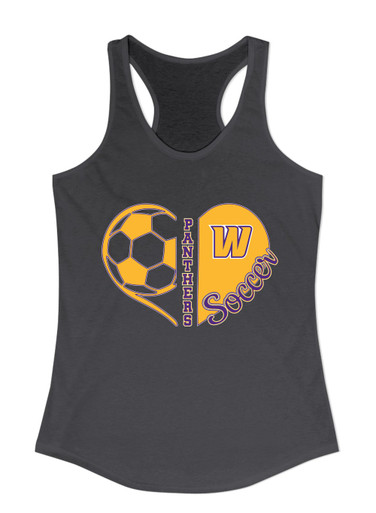 Wenatchee Panthers Heart Soccer Women's Tank Top