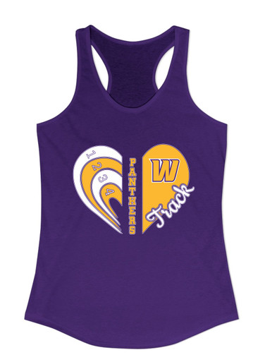Wenatchee Panthers Heart Track Women's Tank Top