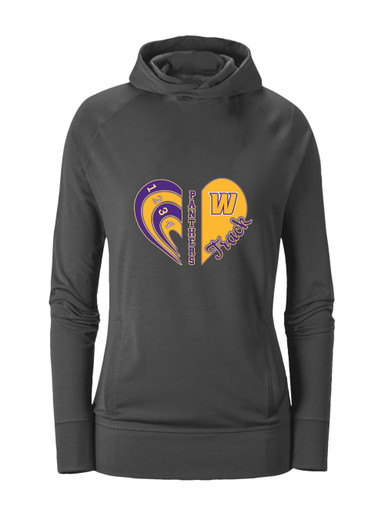 Wenatchee Panthers Heart Track Women's Hoodie