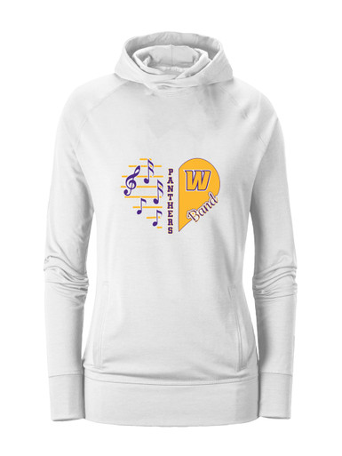Wenatchee Panthers Heart Band Women's Hoodie