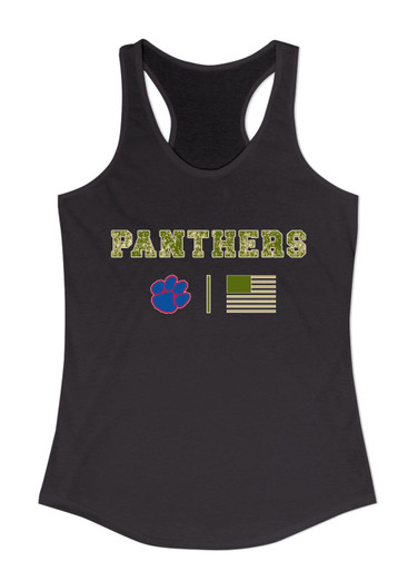 Hermitage Panthers Camo Flag Women's Tank Top