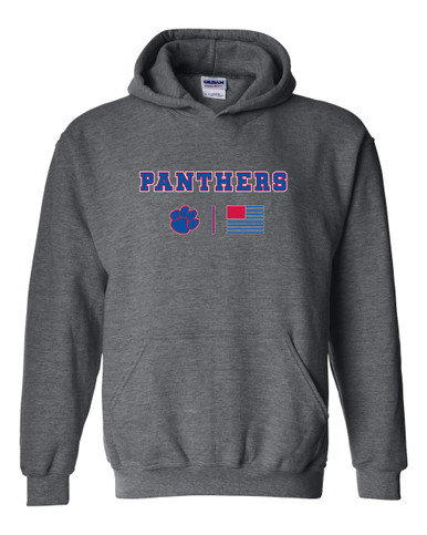 Hermitage Panthers Team Colors Flag Men's Hoodie