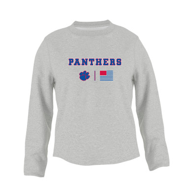Hermitage Panthers Team Colors Flag Women's Sweatshirt