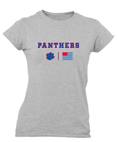 Hermitage Panthers Team Colors Flag Women's SS T-Shirt