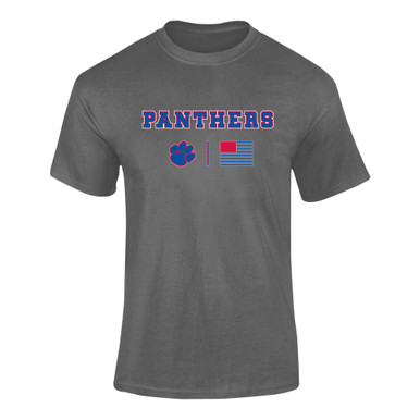 Hermitage Panthers Team Colors Flag Men's Premium SS T-Shirt