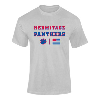 Hermitage Panthers Spirit Flag Men's SS T-Shirt