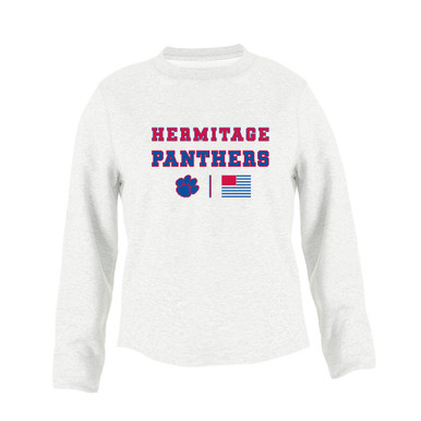 Hermitage Panthers Spirit Flag Women's Sweatshirt