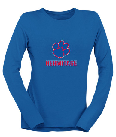 Hermitage Panthers Mascot #2 Women's LS T-Shirt