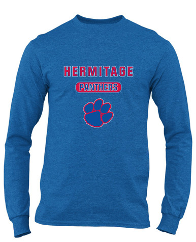 Hermitage Panthers Mascot #3 Men's LS T-Shirt