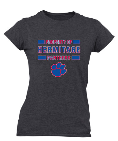 Hermitage Panthers Property Of Women's Premium SS T-Shirt