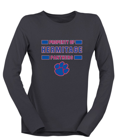 Hermitage Panthers Property Of Women's LS T-Shirt