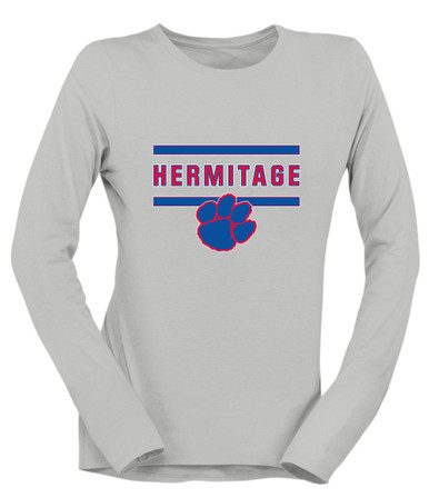 Hermitage Panthers Mascot #4 Women's Premium LS T-Shirt