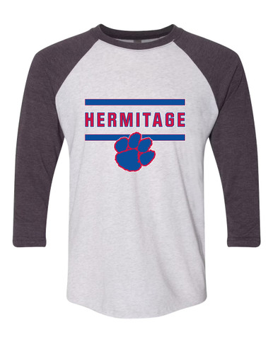 Hermitage Panthers Mascot #4 Men's Baseball T-Shirt