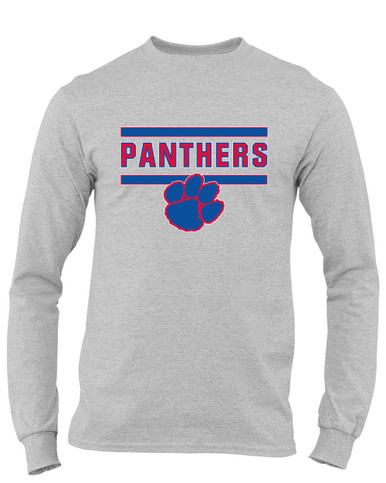 Hermitage Panthers Mascot #5 Men's LS T-Shirt