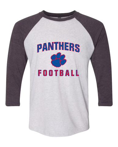 Hermitage Panthers Football #1 Women's Baseball T-Shirt