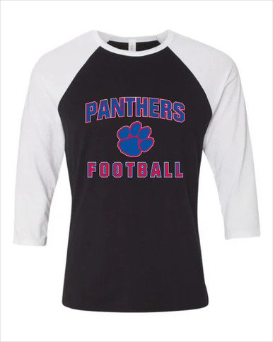 Hermitage Panthers Football #1 Men's Baseball T-Shirt