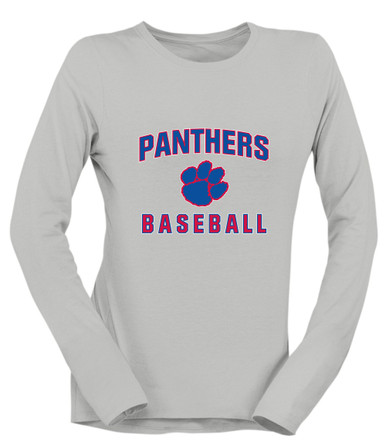 Hermitage Panthers Baseball #1 Women's Premium LS T-Shirt
