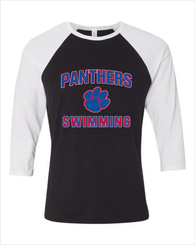 Hermitage Panthers Swimming Women's Baseball T-Shirt