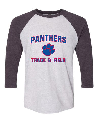 Hermitage Panthers Track & Field Men's Baseball T-Shirt