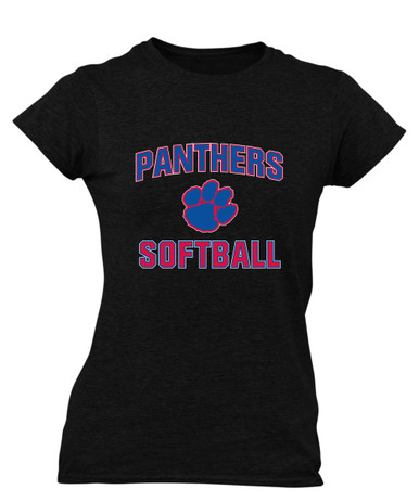 Hermitage Panthers Softball #1 Women's Premium SS T-Shirt